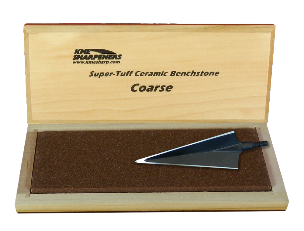 KME "Super-Tuff" Ceramic Sharpening Stone - Coarse 6"x2"